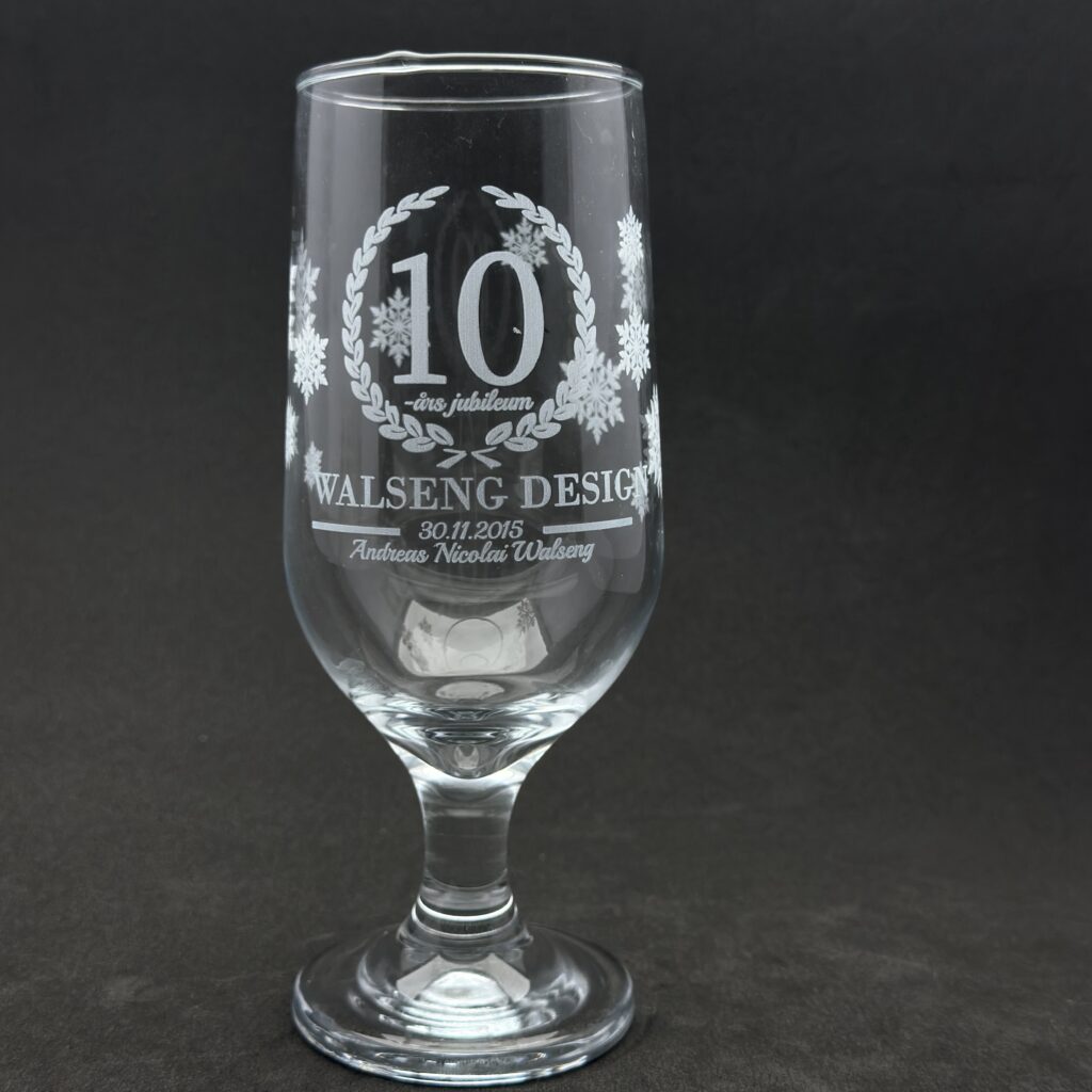 Ølglass med personlig gravering – 48cl