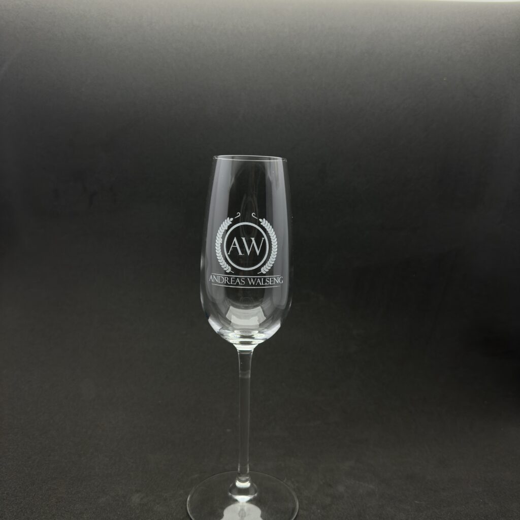 Champagneglass krystallin