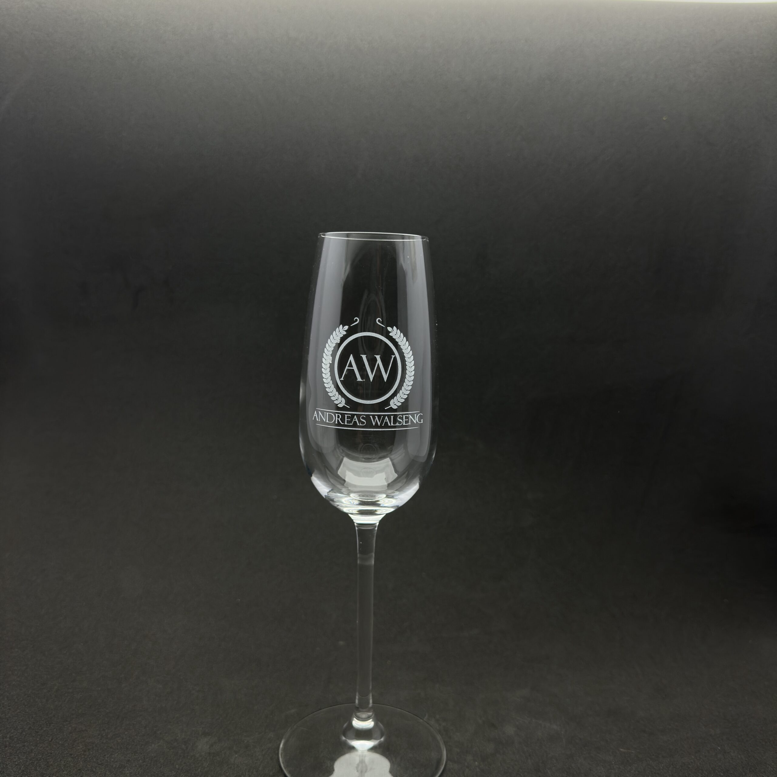 Champagneglass krystallin