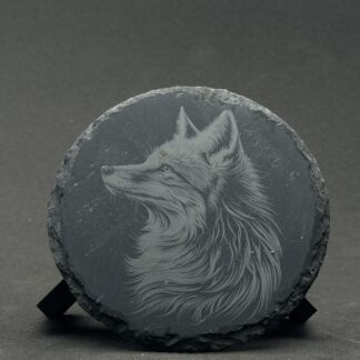 Personlige runde skifer drikkebrikker Ø10 med gravering