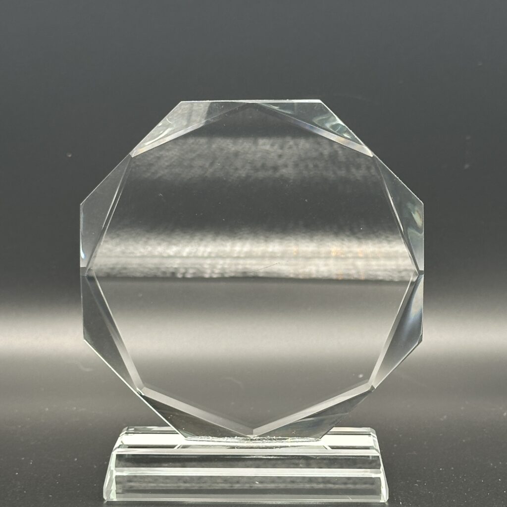 Isflak Medium glassplakett med gravering