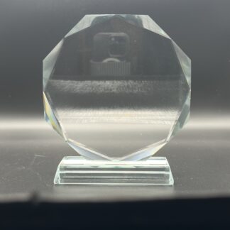 Isflak Liten glassplakett med personlig lasergravering.