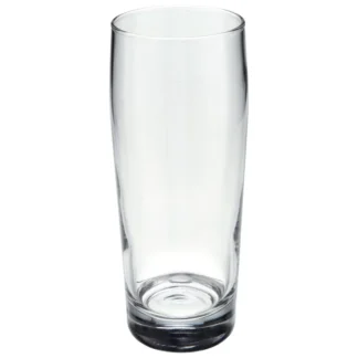 Sund klassisk ølglass med hvit frostet gravering.