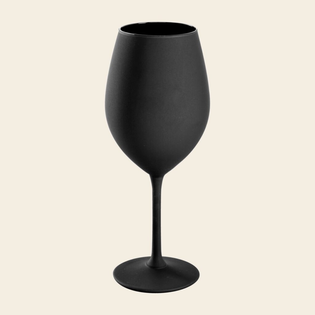 Kveld vinglass med gravering
