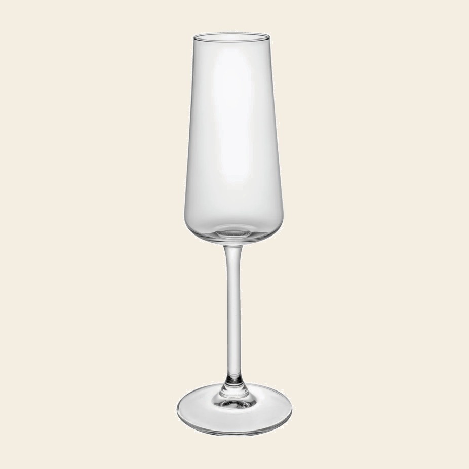 Strå champagneglass med gravering